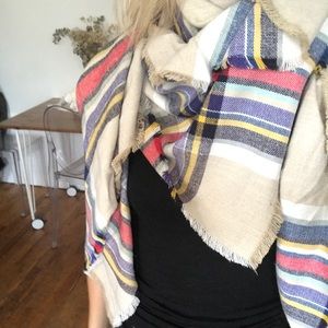 Plaid blanket scarf. Super soft. Doesn’t shed